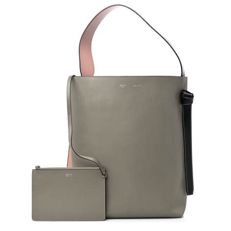 celine small twisted cabas light khaki cream|Small Twisted Cabas bag in shiny smooth calfskin .